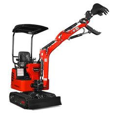 Mini Compact Excavator HONDA GX390 Engine, 65.7″ Max. Digging Depth, 1Ton, 2280 LBS Operating Weight, MEC10