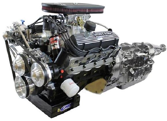 BluePrint Builder Series 347W/415HP Mustang Edition EFI Crate Engine and 4R70W Transmission Combos B347FK4R7M